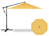 10 FOOT CANTILEVER UMBRELLA LEMON WITH BLACK POLE