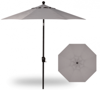 7.5 FOOT MARKET UMBRELLA BOULDER WITH BLACK POLE