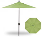 7.5 FOOT MARKET UMBRELLA KIWI WITH BLACK POLE