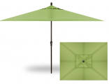 8x10 FOOT MARKET UMBRELLA RECTANGLE KIWI WITH BLACK POLE