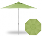 9 FOOT MARKET UMBRELLA AUTO TILT, KIWI WITH WHITE POLE