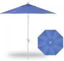 7.5 FOOT MARKET UMBRELLA SKY WITH WHITE POLE
