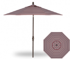 9 FOOT MARKET UMBRELLA COLLAR TILT TUSCAN REDWOOD WITH BRONZE POLE