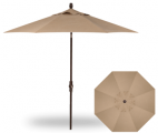9 FOOT MARKET UMBRELLA COLLAR TILT SESAME WITH BRONZE POLE