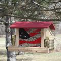 WOOD RANCH FEEDER WITH SUET CAGES